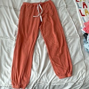 burnt orange sweatpants